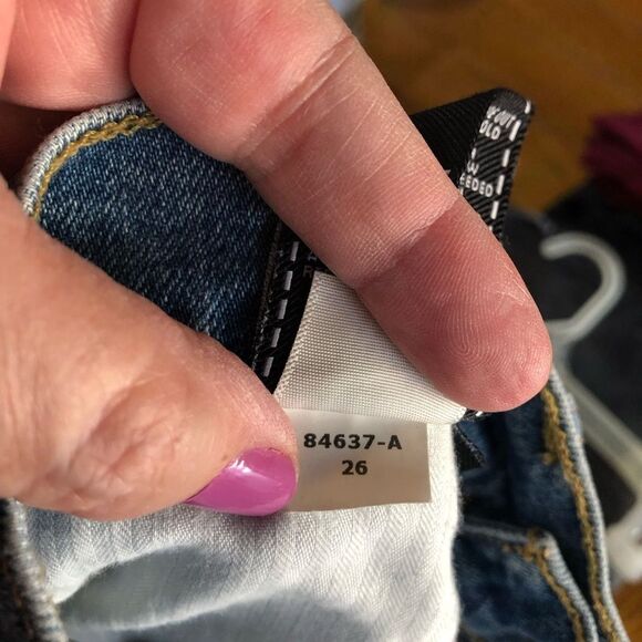 7 For All Mankind Roxanne Ankle Jeans Raw Hem - 26 - Picture 13 of 13
